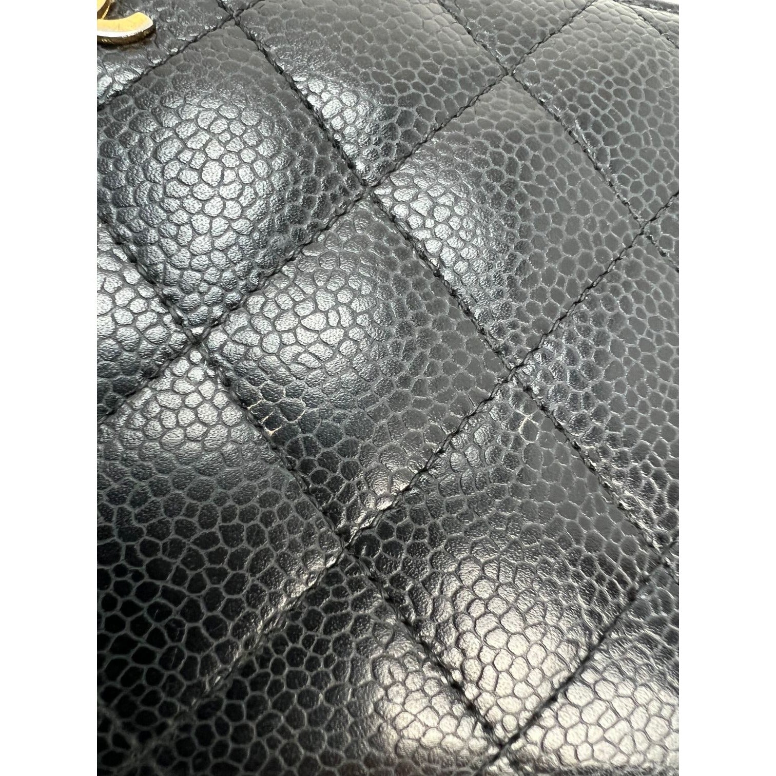 Ví Chanel Caviar Quilted Large Gusset Zip Around Black