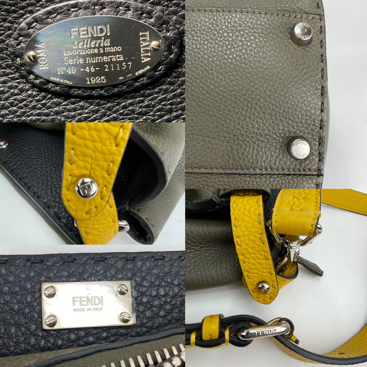 Cặp xách FENDI SELLERIA cỡ lớn Peekaboo Iconic Essential Messenger Briefcase Attache