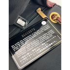 Túi đeo vai Chanel Calfskin Quilted Strap into Flap Black Burgundy