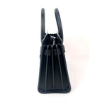 Saint Laurent Sac De Jour Embellished Patches Baby Black Leather Shoulder Bag