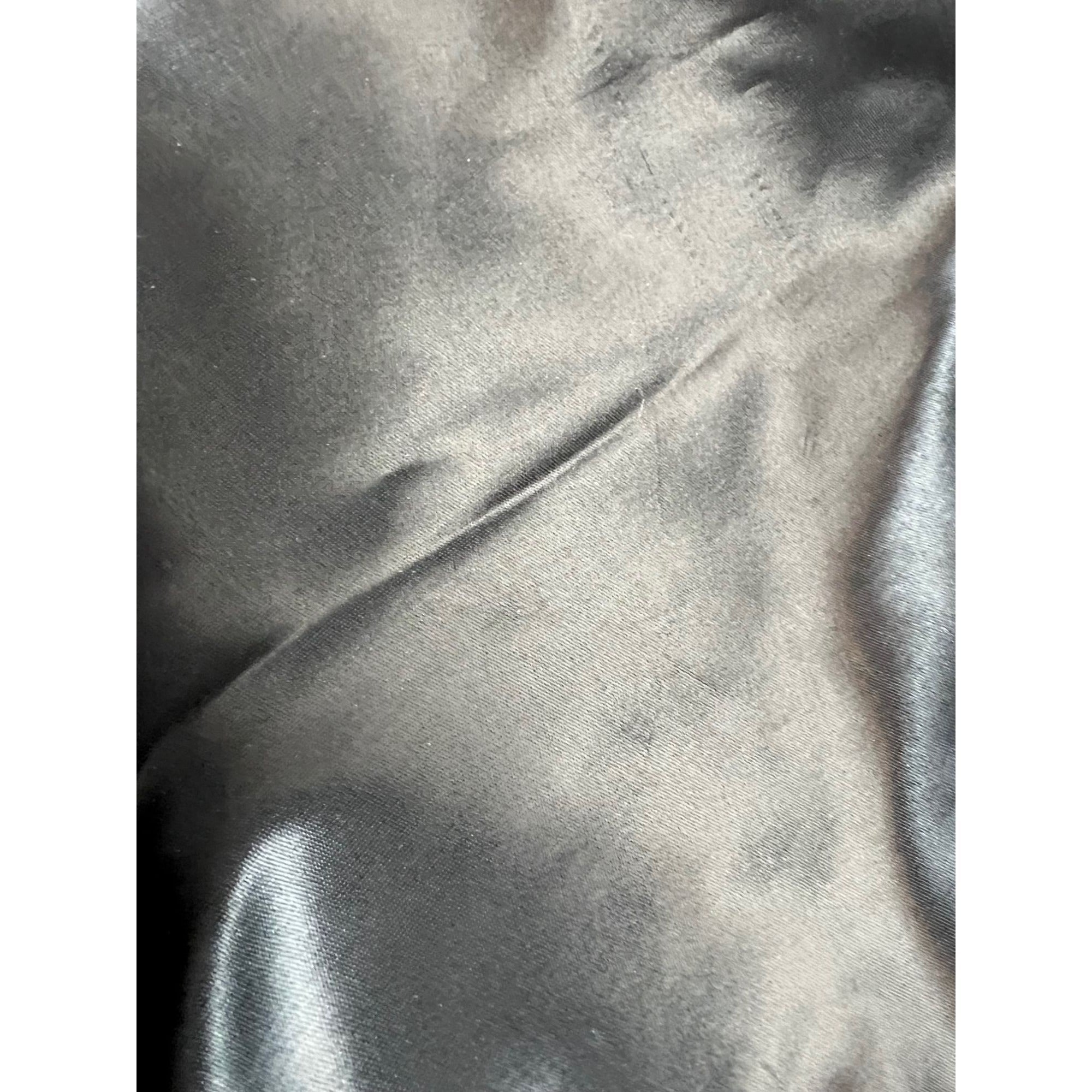 Túi đeo vai CHANEL Satin CC màu đen cỡ lớn