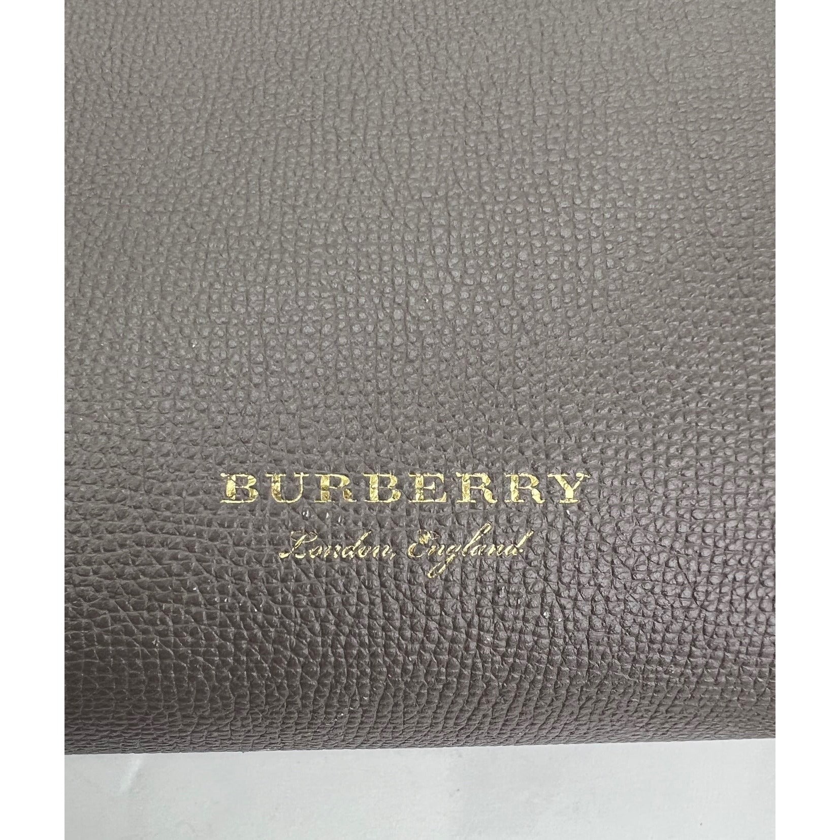 Túi xách tay vải canvas kẻ caro cỡ trung Burberry Banner House