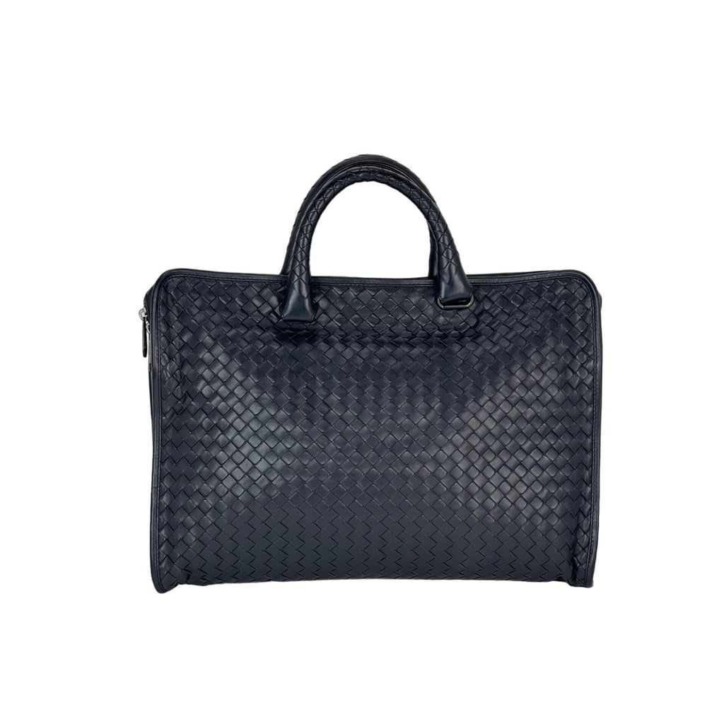 Túi đựng tài liệu có khóa kéo hàng đầu của Bottega Veneta Intrecciato
