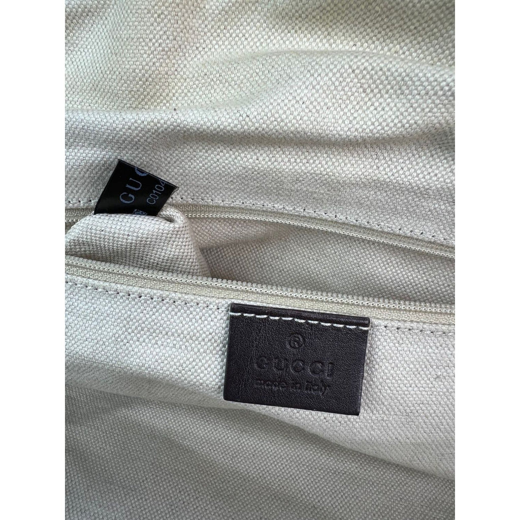 Túi đeo vai Gucci Sukey Medium Boston Guccissima Brown Leather