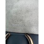 Túi đeo chéo Chloe Faye Chain Suede Leather Gray Blue