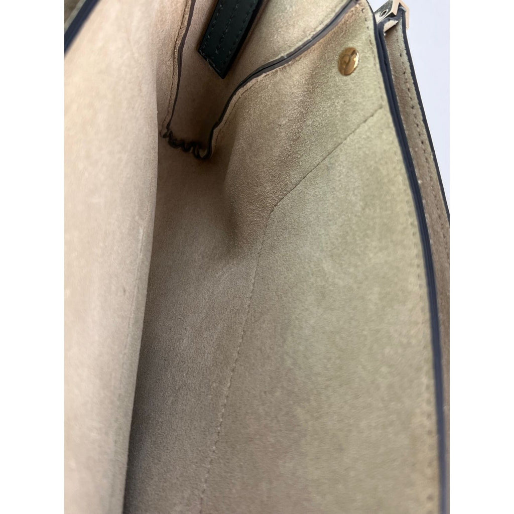 Túi đeo chéo Chloe Faye Chain Suede Leather Gray Blue