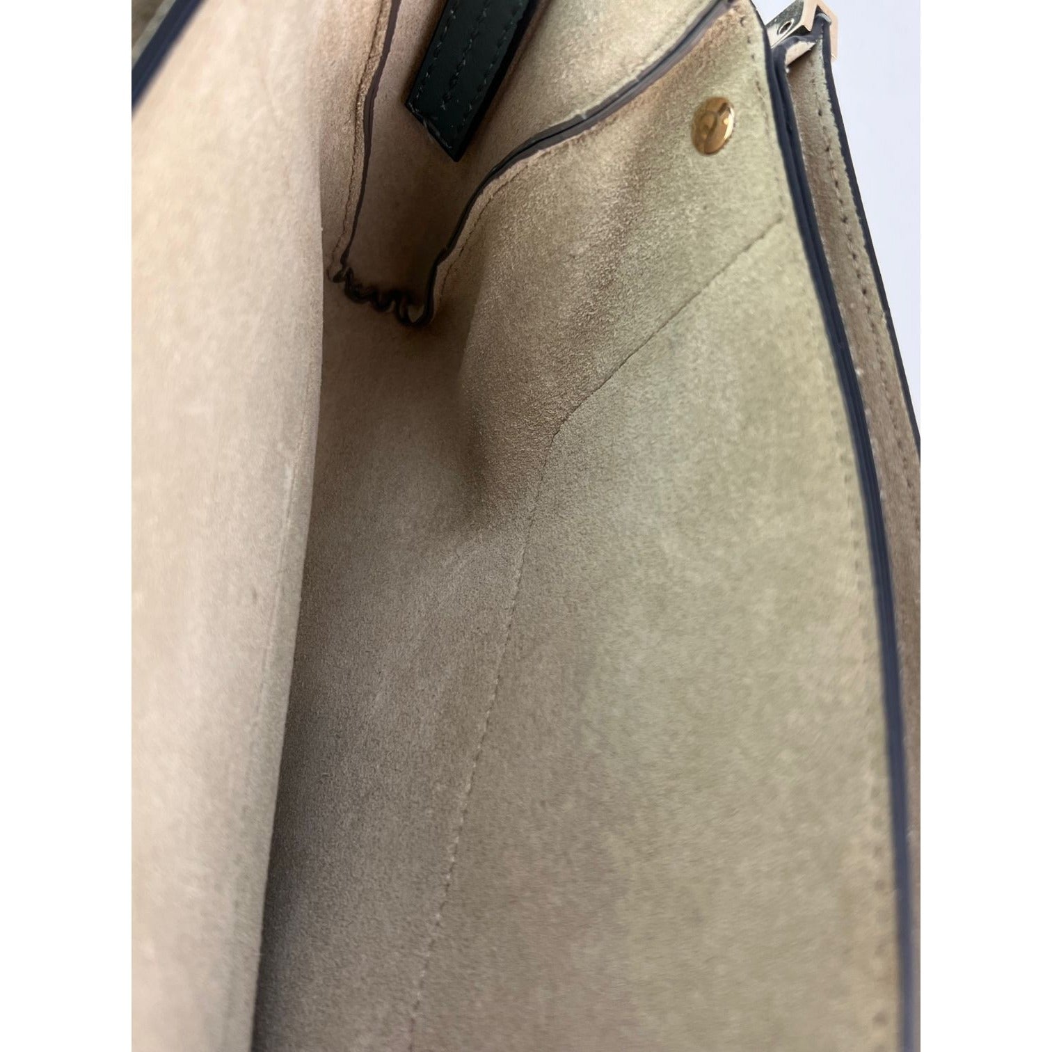 Túi đeo chéo Chloe Faye Chain Suede Leather Gray Blue