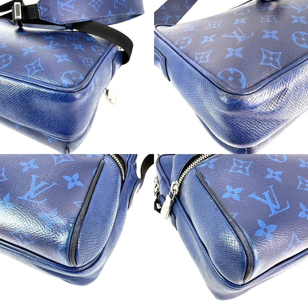 Túi đeo chéo ngoài trời Taigarama màu xanh của LOUIS VUITTON