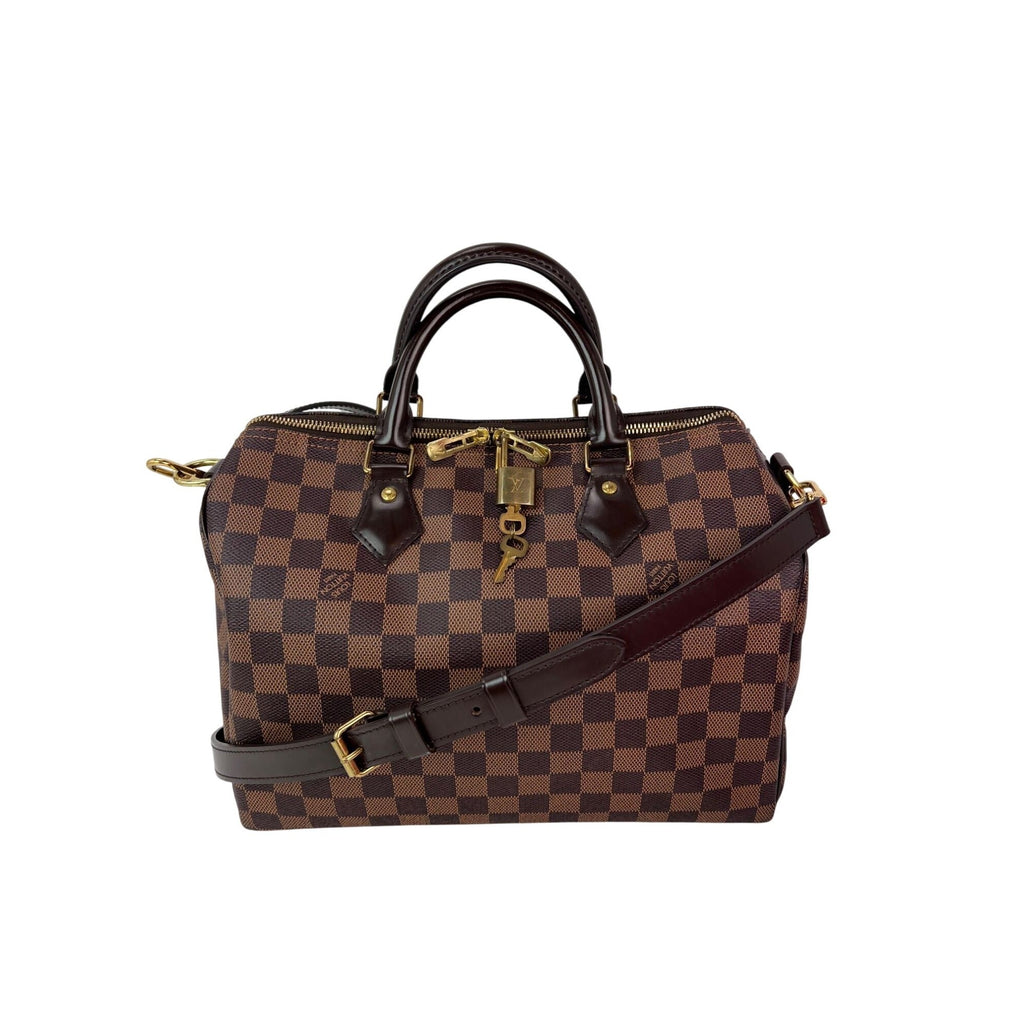 Túi xách tay LOUIS VUITTON Speedy 30 Bandouliere Damier Ebene Satchel