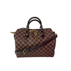 Túi xách tay LOUIS VUITTON Speedy 30 Bandouliere Damier Ebene Satchel