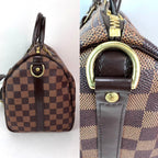 Túi xách tay LOUIS VUITTON Speedy 30 Bandouliere Damier Ebene Satchel