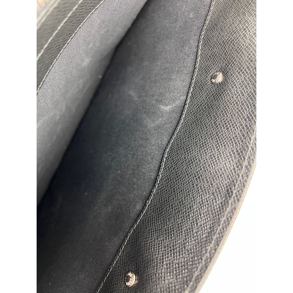 Cặp da nam màu đen Louis Vuitton Taiga Lozan Ardoise