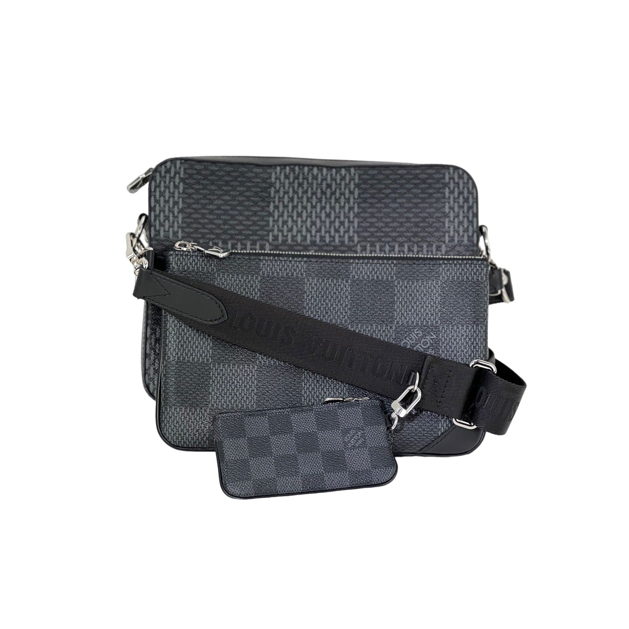 Túi xách nam LOUIS VUITTON Trio Messenger Damier Graphite