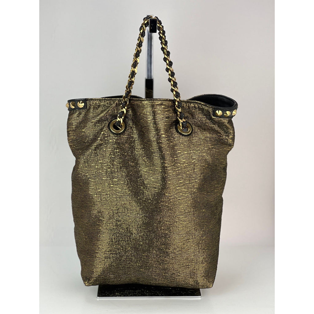 Túi Louis Vuitton Metal Jacquard double Jeu Soft Gold Tote