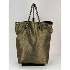 Túi Louis Vuitton Metal Jacquard double Jeu Soft Gold Tote