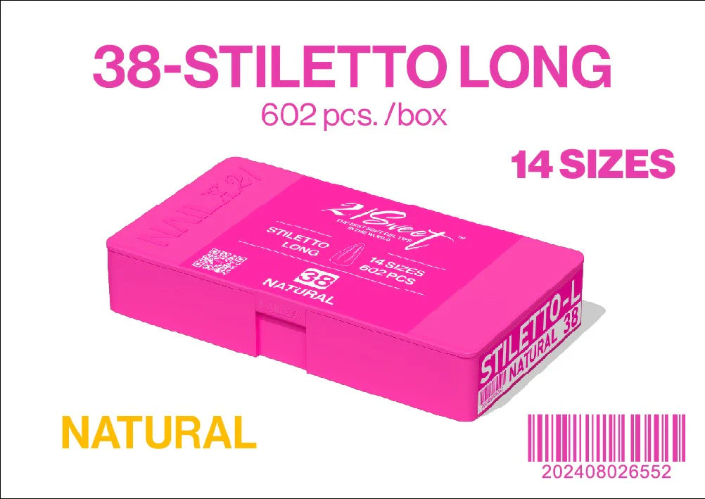 21 Sweet Gel-X Tip Box | 38-Stiletto Long