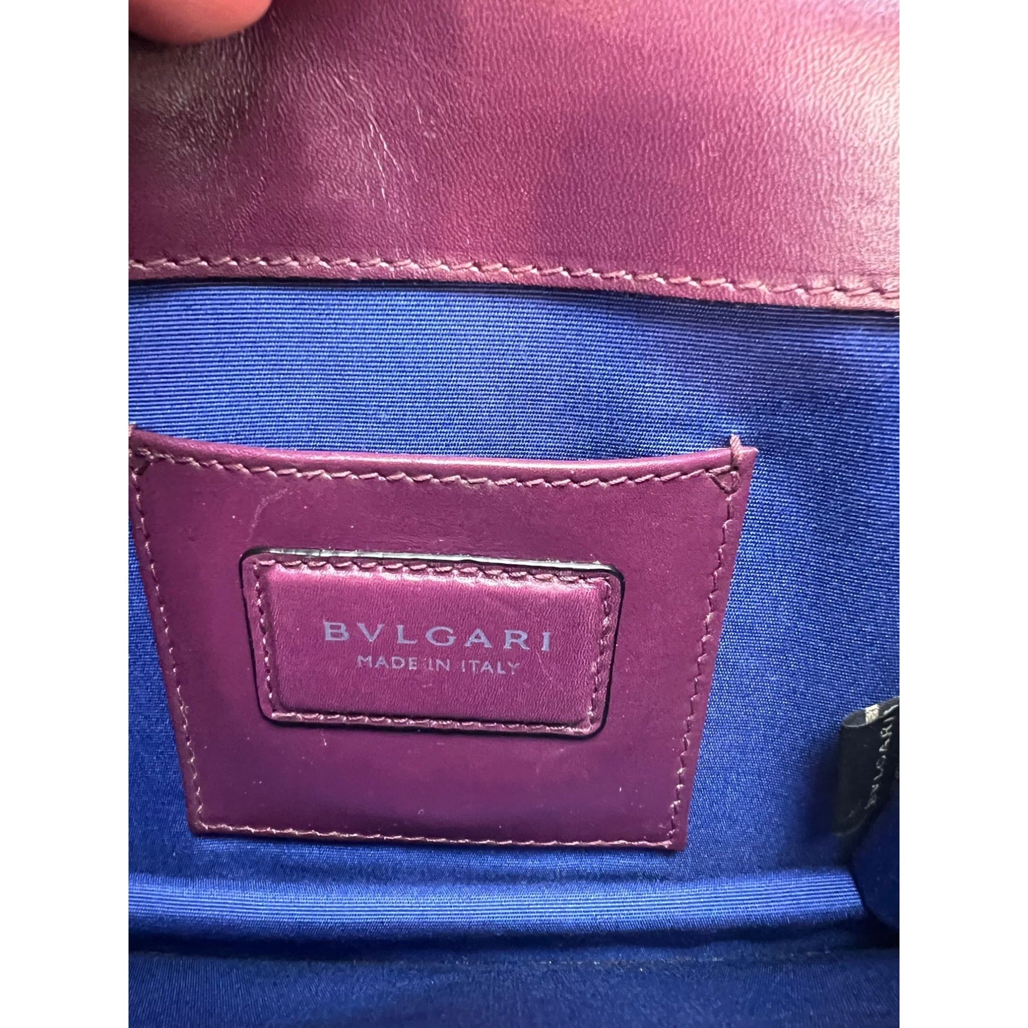 Túi đeo chéo Bvlgari Calfskin Small Serpenti Forever Snake Plum
