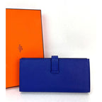 Ví Hermes Long Epson Bearn Gusset Electrique Bleu
