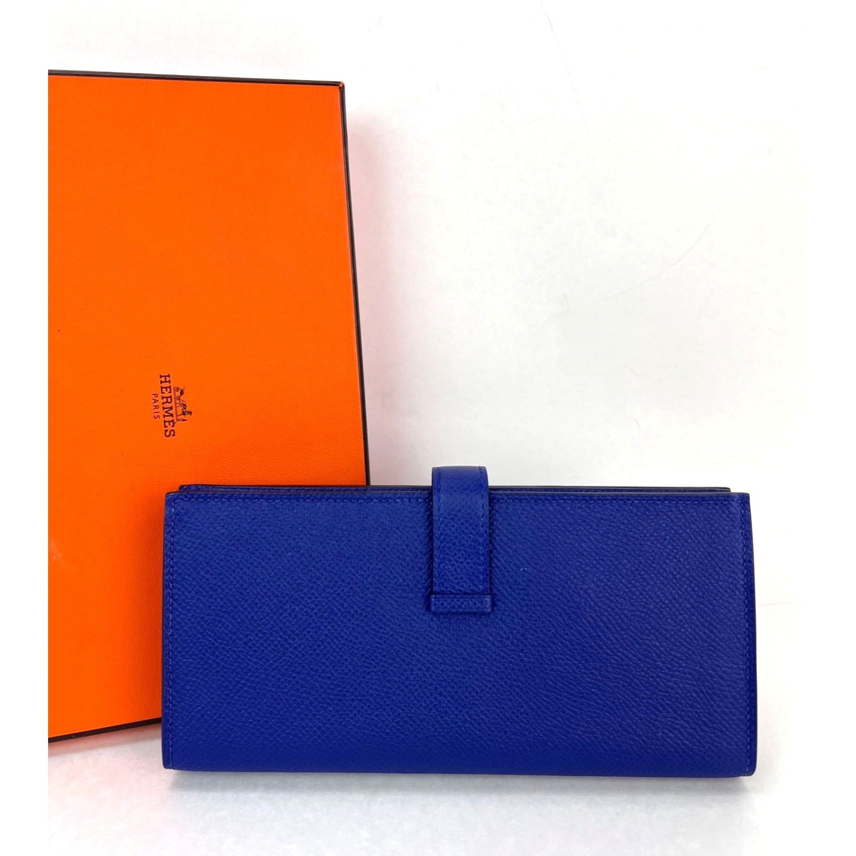 Ví Hermes Long Epson Bearn Gusset Electrique Bleu
