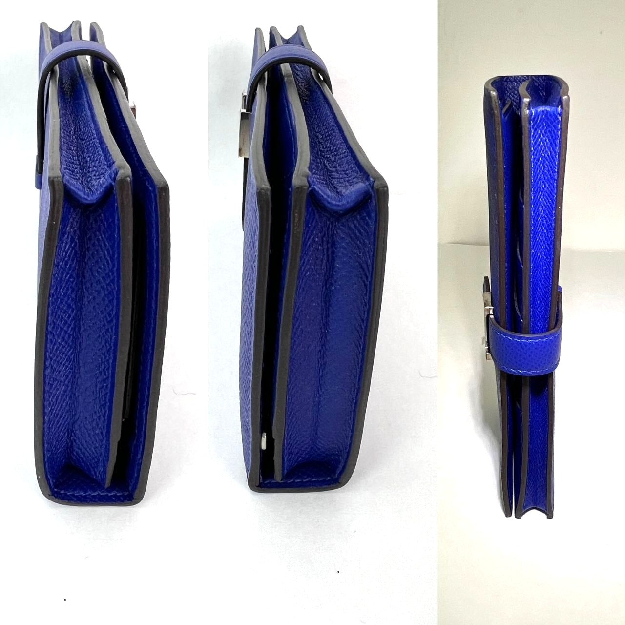 Ví Hermes Long Epson Bearn Gusset Electrique Bleu