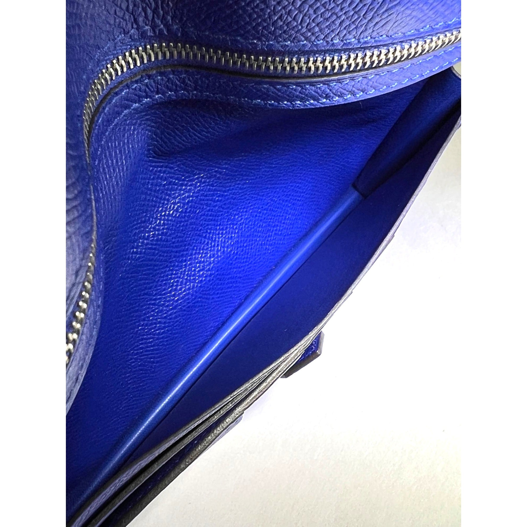 Ví Hermes Long Epson Bearn Gusset Electrique Bleu