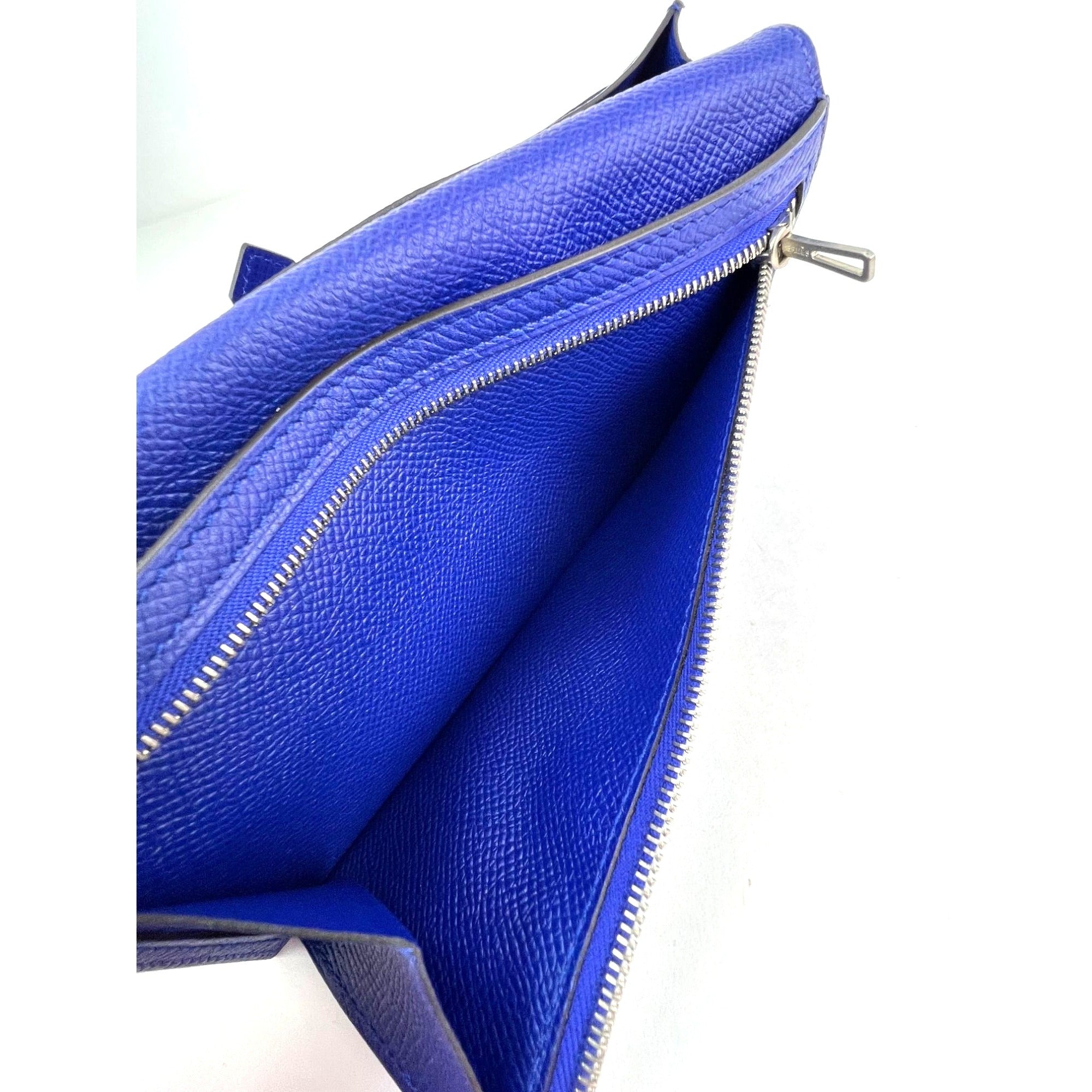 Ví Hermes Long Epson Bearn Gusset Electrique Bleu