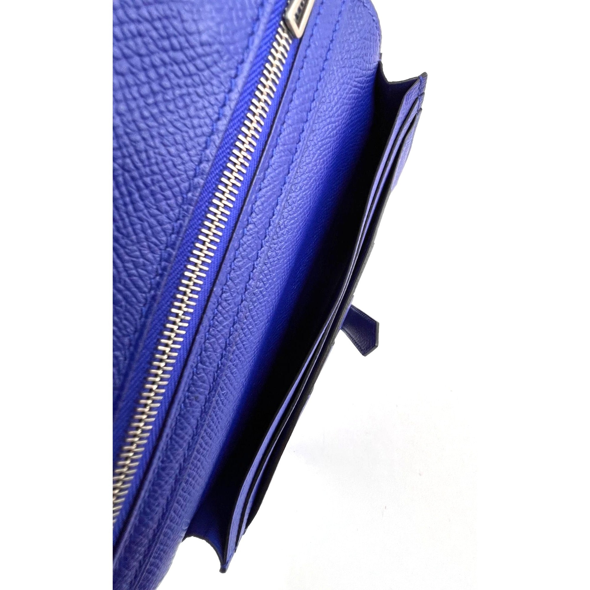 Ví Hermes Long Epson Bearn Gusset Electrique Bleu