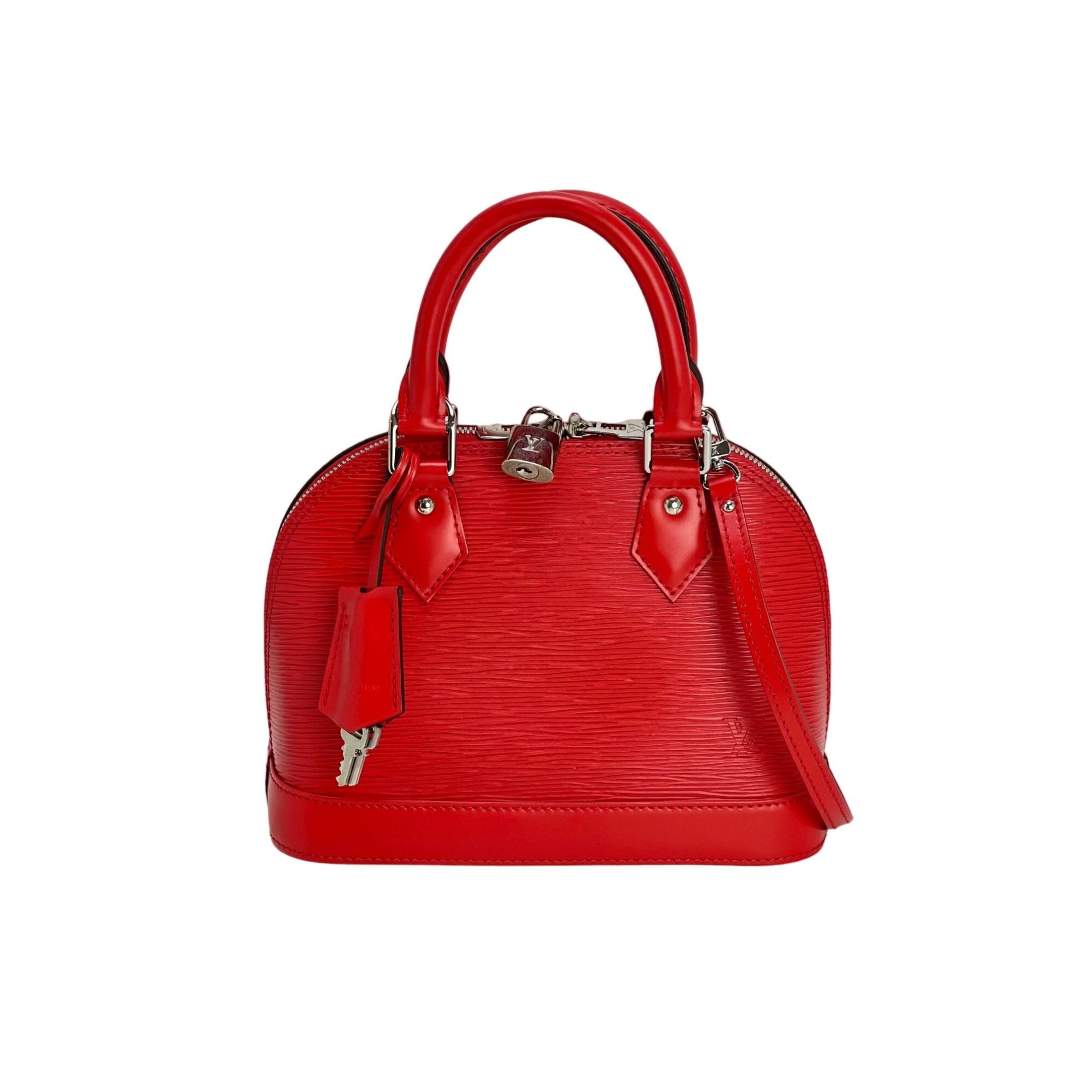 Túi đeo vai LOUIS VUITTON Alma BB Epi coquelicot