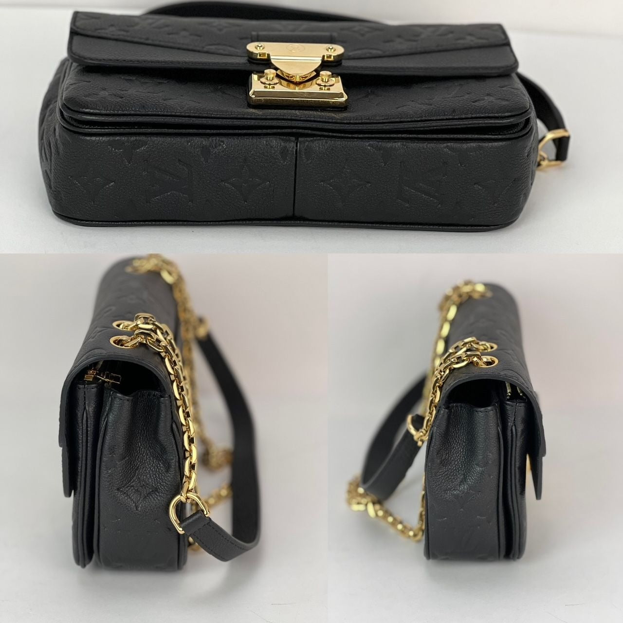 Túi đeo vai da thật Louis Vuitton Marceau NM Black Empriente