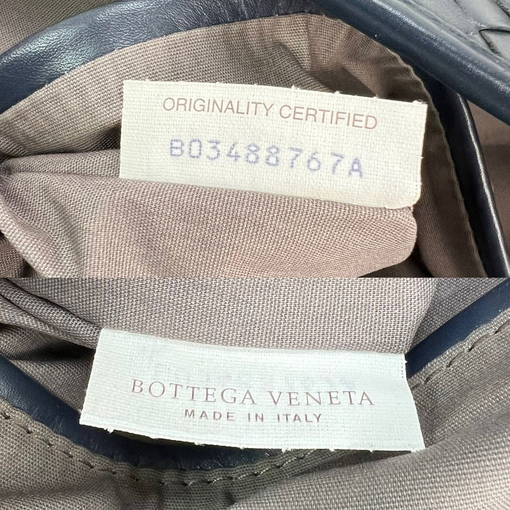 Túi đựng tài liệu có khóa kéo hàng đầu của Bottega Veneta Intrecciato