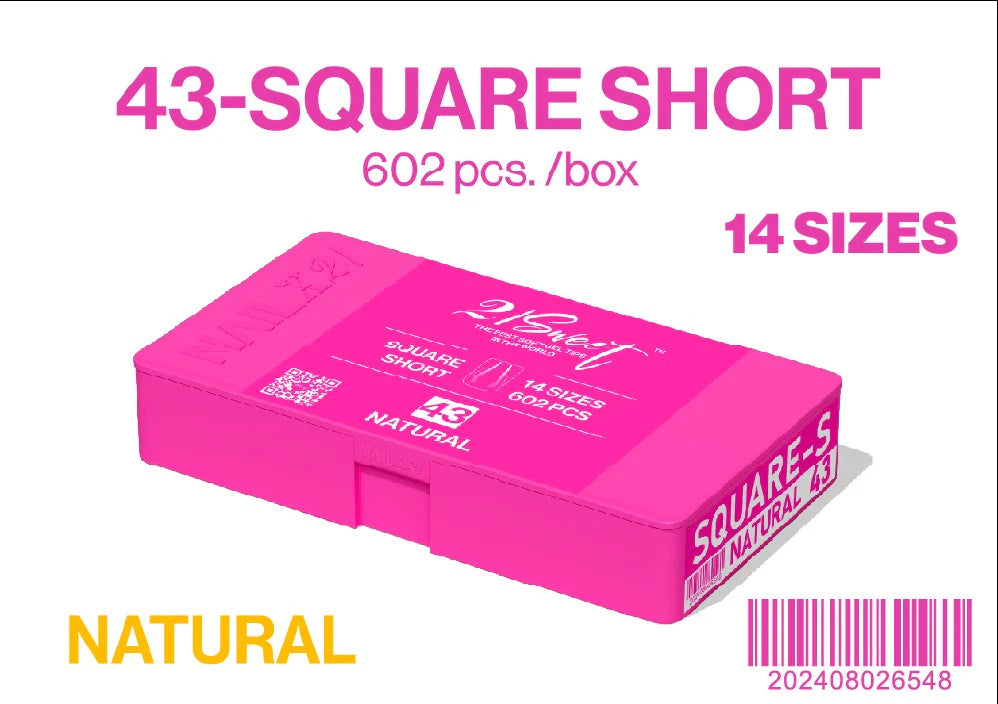 21 Sweet Gel-X Tip Box | 43-Square Short