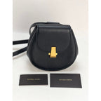 Túi đeo hông Bottega Veneta Palmellato Calfskin bo tròn màu đen