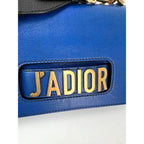 Túi đeo vai da nắp xanh Christian Dior CD J'ADIOR