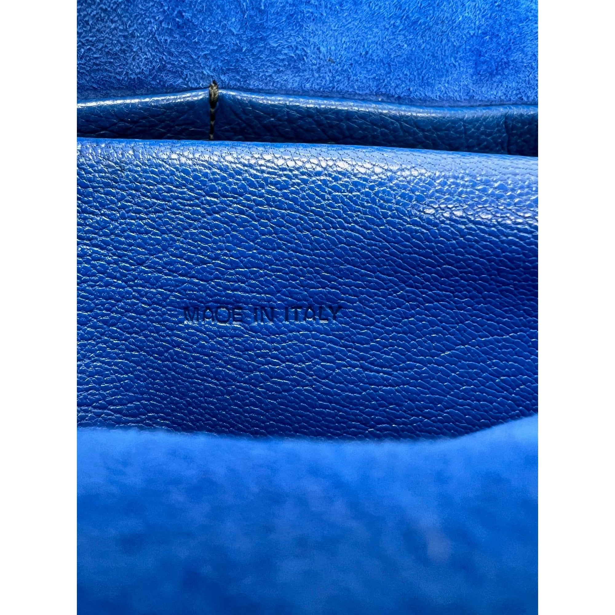 Túi đeo vai da nắp xanh Christian Dior CD J'ADIOR