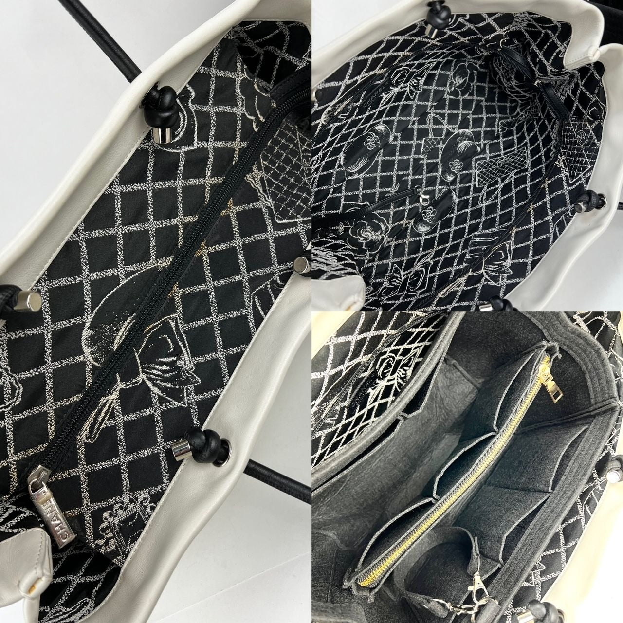 Chanel Essential 31 Rue Cambon Túi da màu trắng dốc