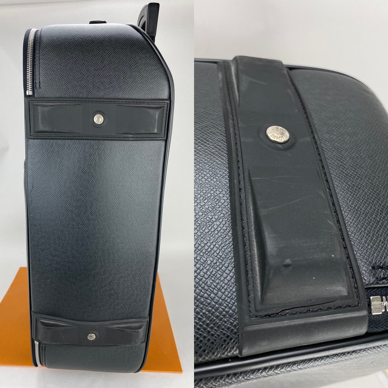 Vali kéo Louis Vuitton Pegase 60 Ardoise Taiga Hành lý xách tay đã qua sử dụng
