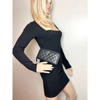 Ví Chanel Caviar Quilted Large Gusset Zip Around Black