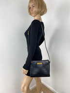 Túi đeo vai có thể điều chỉnh bằng da đen CHRISTIAN DIOR Hàng chính hãng đã qua sử dụng