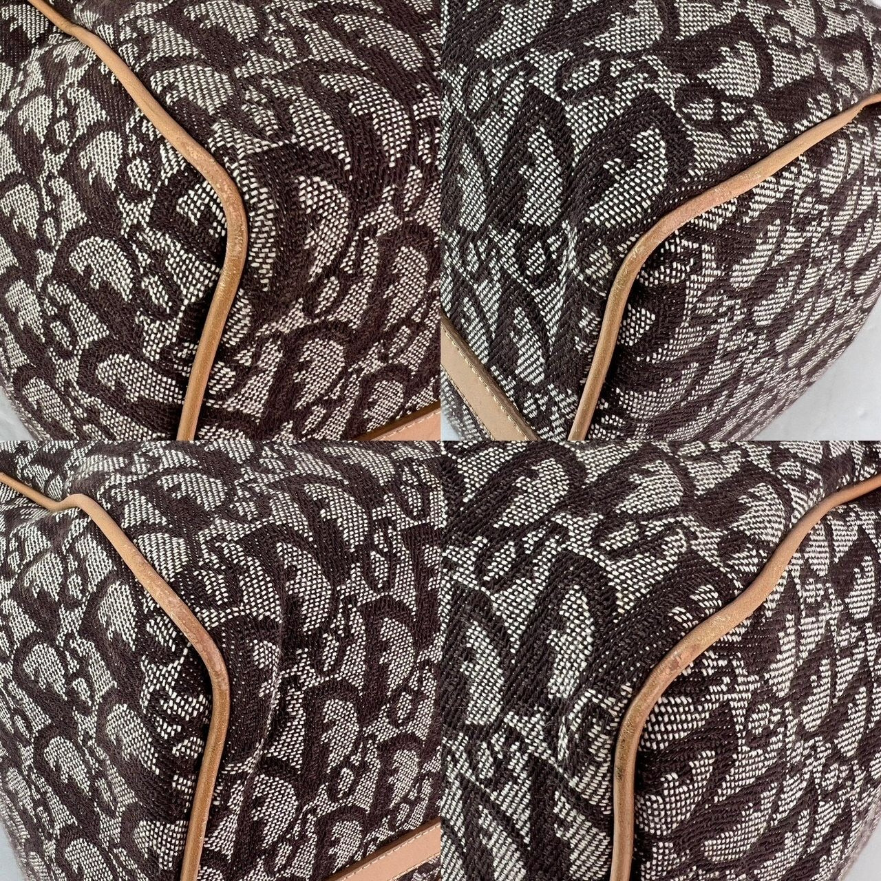 Túi xách Christian Dior Vintage Trotter Diorissimo Medium Brown Boston