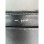 Túi đựng I-Pad bằng da trơn màu đen của Saint Laurent