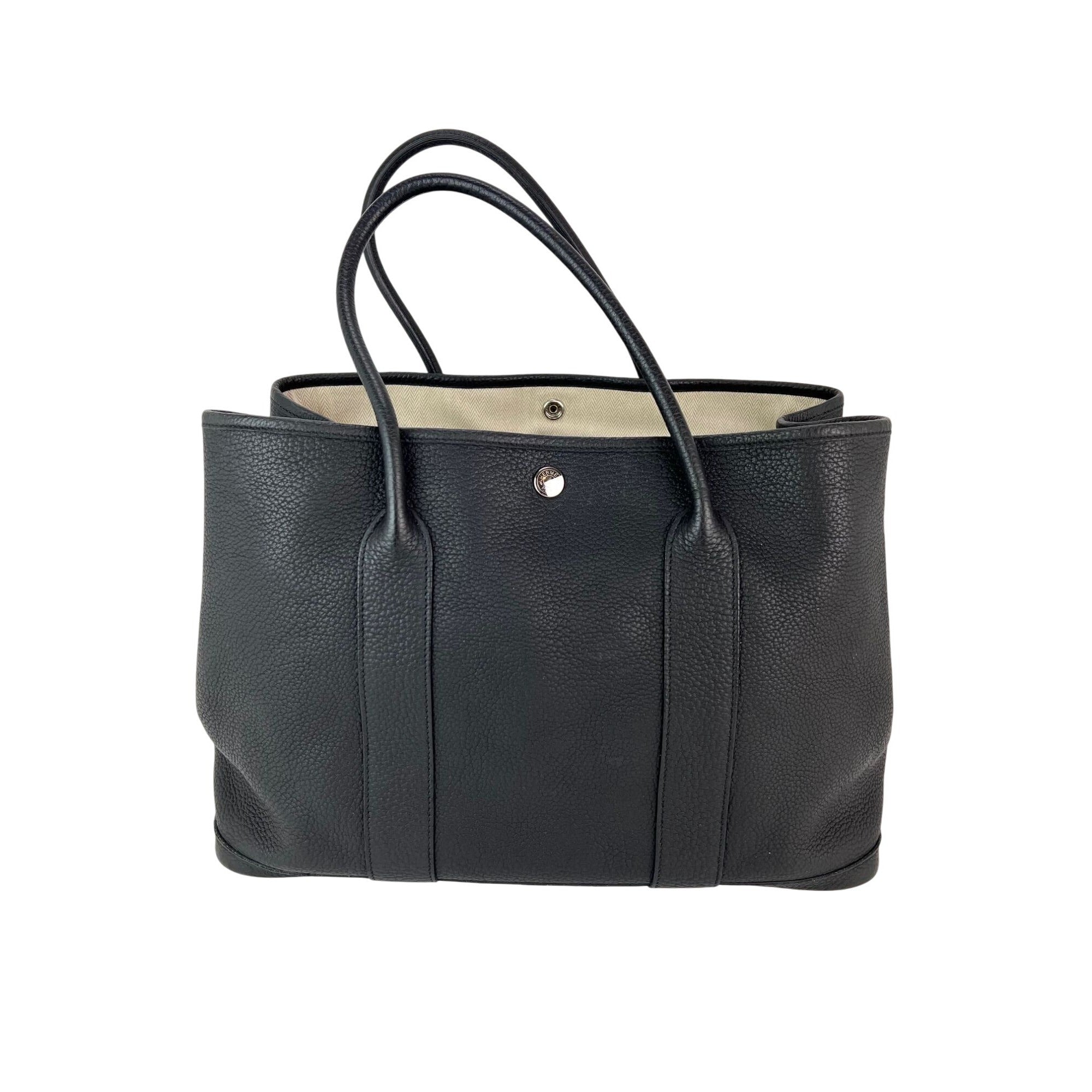 Túi Tote da đen Hermes Negonda Garden Party MM 36