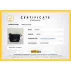 Túi đeo chéo Burberry Signature Grain Leather Check Embossed Langley Black