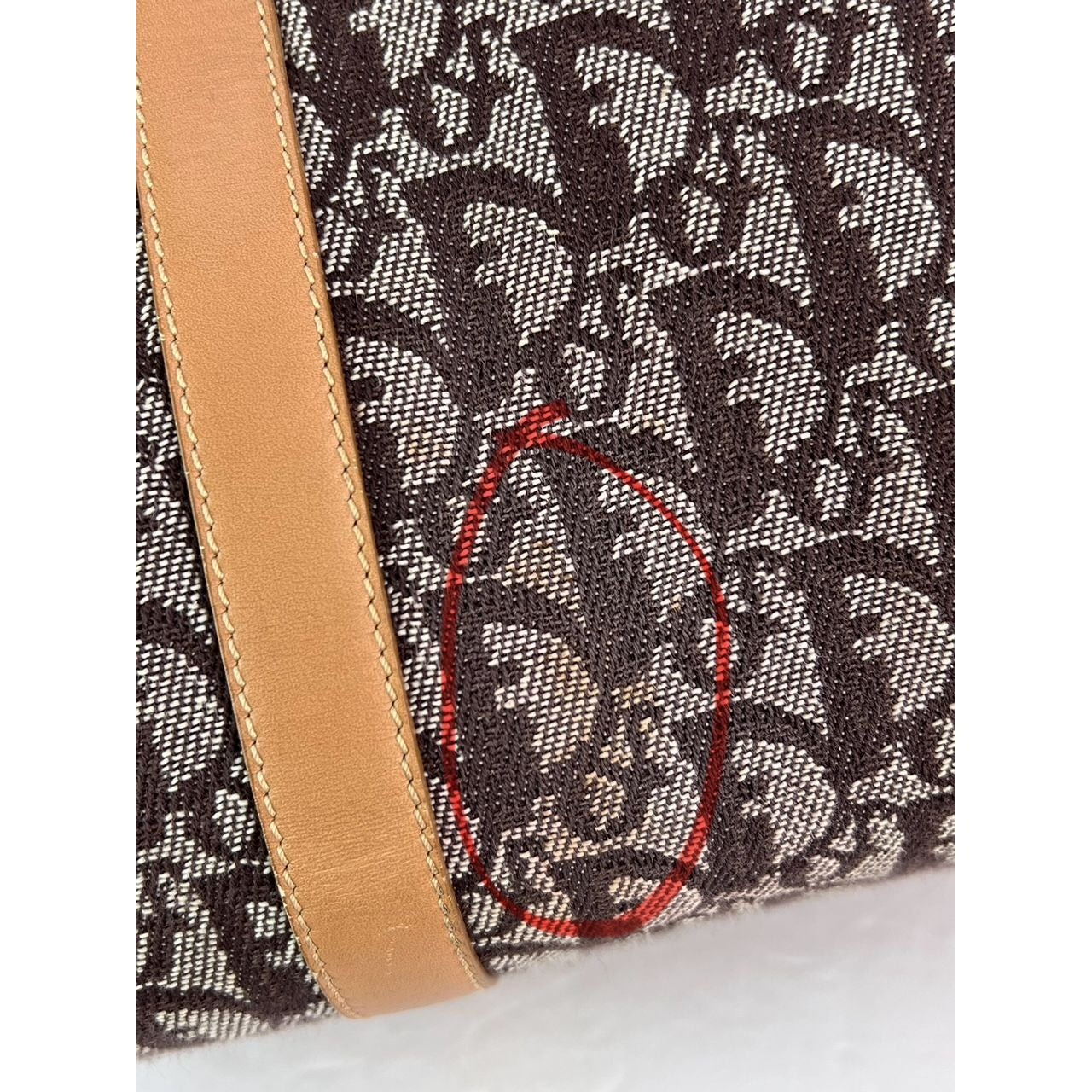 Túi xách Christian Dior Vintage Trotter Diorissimo Medium Brown Boston