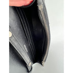 Túi đeo vai đính đá lấp lánh màu đen BALENCIAGA Hourglass Wallet On Chain