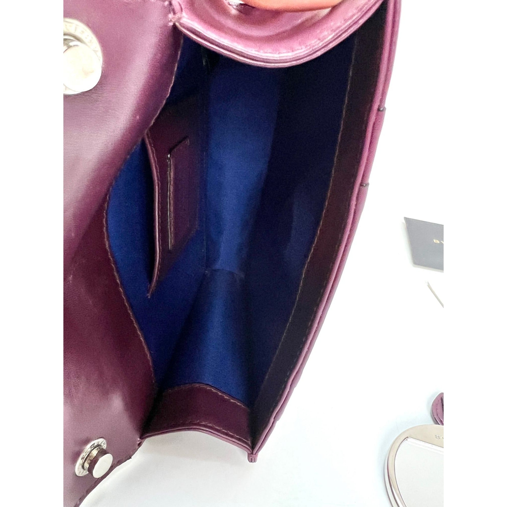Túi đeo chéo Bvlgari Calfskin Small Serpenti Forever Snake Plum