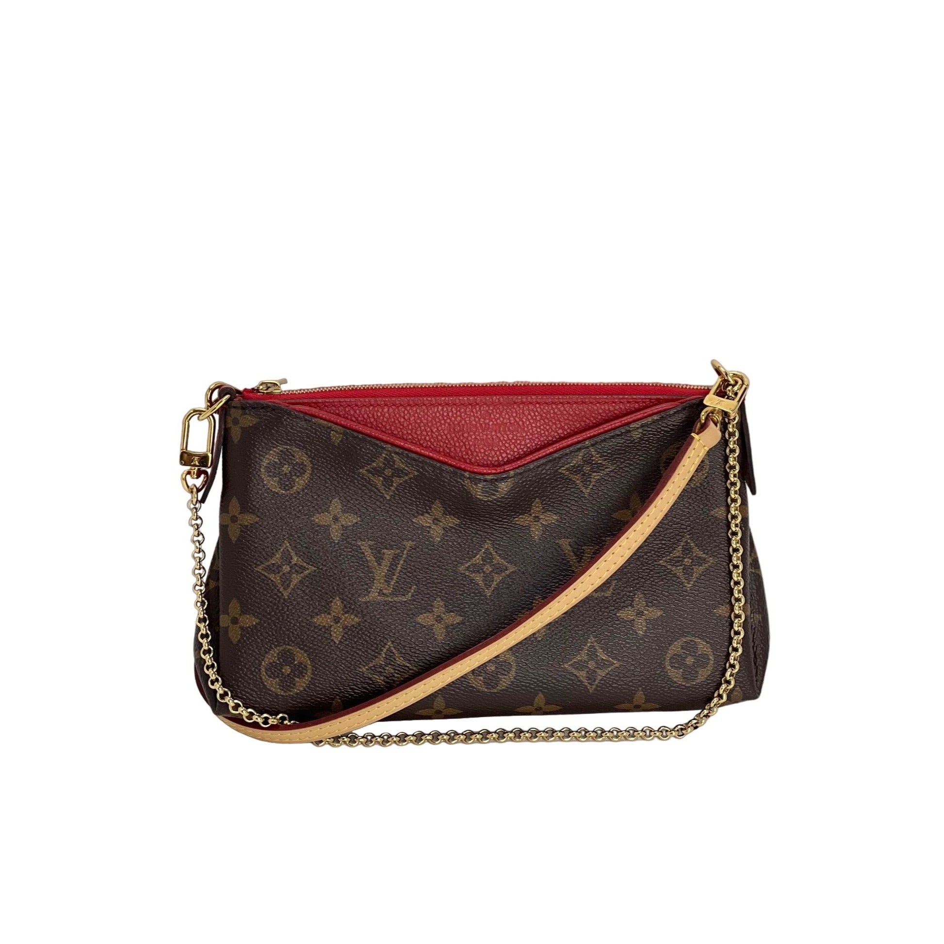 Túi đeo chéo LOUIS VUITTON Pallas Monogram Clutch Cherry
