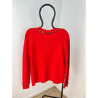 Áo len chui đầu Gucci Womens NY Yankees Wool Red