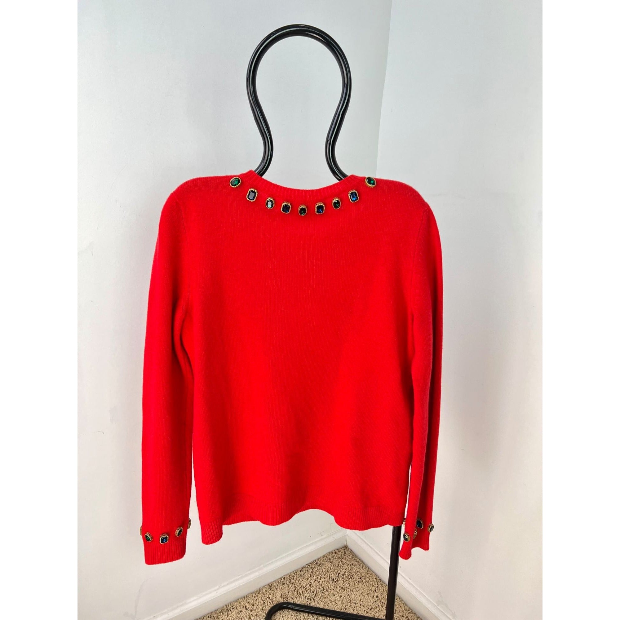 Áo len chui đầu Gucci Womens NY Yankees Wool Red