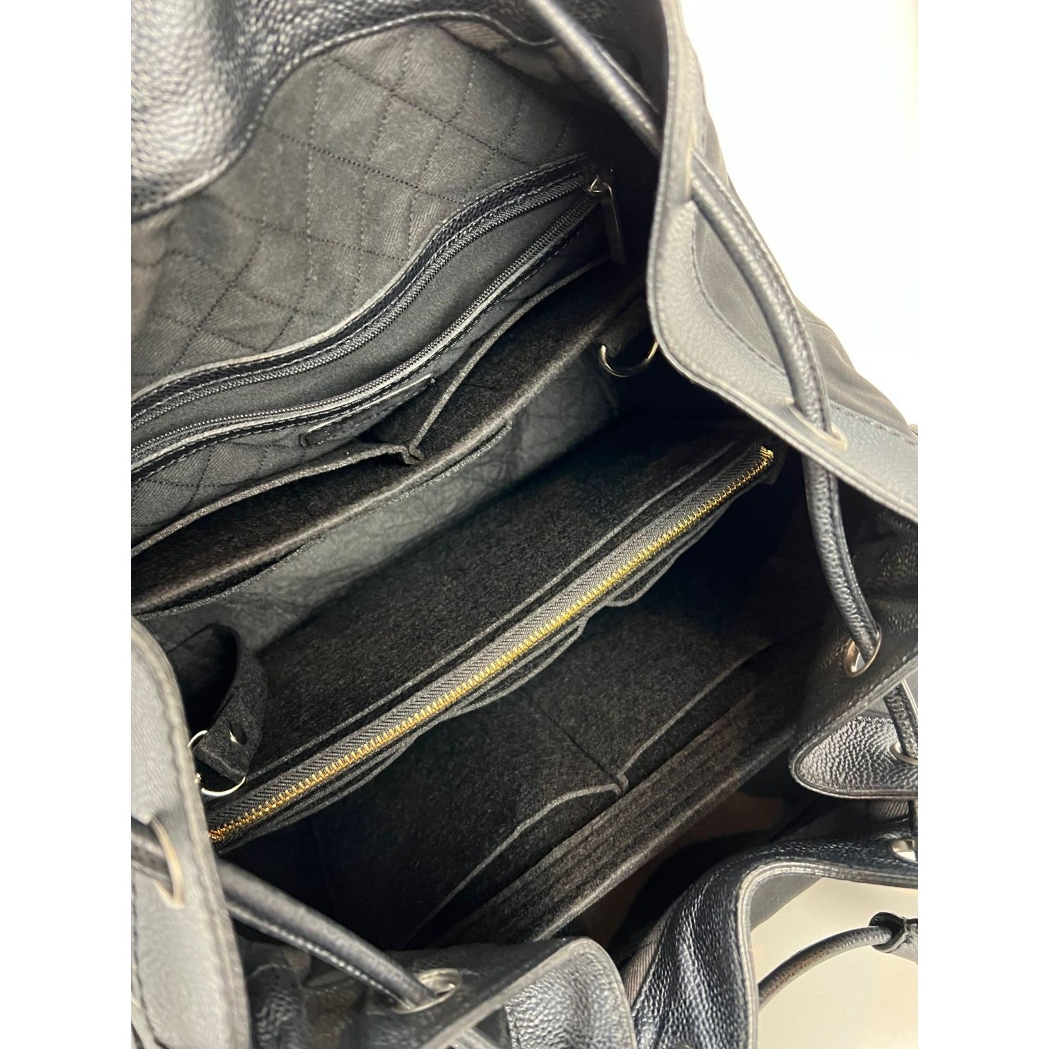 Túi đeo vai CHANEL Satin CC màu đen cỡ lớn
