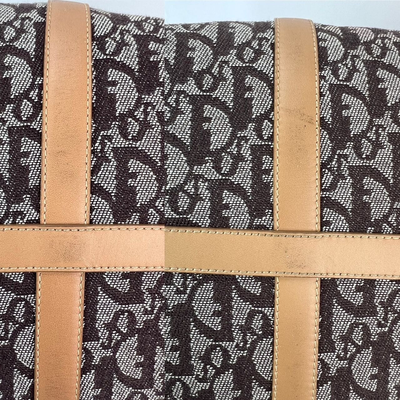 Túi xách Christian Dior Vintage Trotter Diorissimo Medium Brown Boston